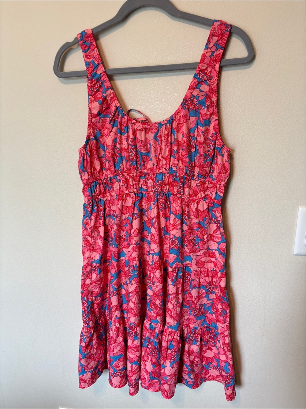 GAP Pink and Blue Floral Summer Dress . Size Medium - Picture 6 of 8